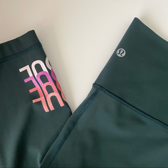 Lululemon Soulcycle Wunder Under Leggings Green - Picture 4 of 8